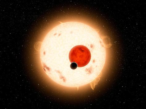 Vue d'artiste de Kepler-16b © NASA