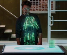 La table holographique dans Iron Man © Paramount Pictures