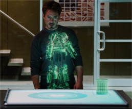 La table holographique dans Iron Man © Paramount Pictures La table holographique dans Iron Man © Paramount Pictures