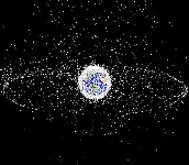 Pollution en orbite géosynchrone : 35 785 km d’altitude © Nasa