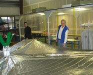 Louis D. Friedman et la voile solaire LightSail 1 © The Planetary Society