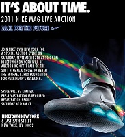 Les Nike Mag 2011, mises aux enchères © Nike