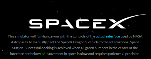 Le simulateur de Space X (cliquez ci-dessous)