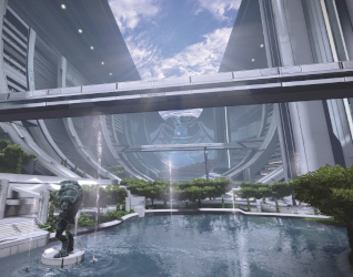 Exemple d'un Tore de Stanford : le Presidium dans Mass Effect © Bioware