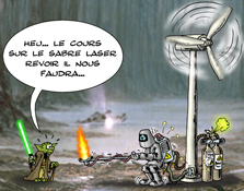 Un sabre plasma ou une torche plasma ? Un bon Jedi sait faire la différence ! © Uttini