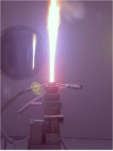 Une torche à plasma © Centre aérospatial allemand