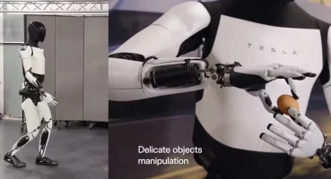Optimus Gen 2 peut désormais déambuler et manipuler des œufs sans les casser © Tesla