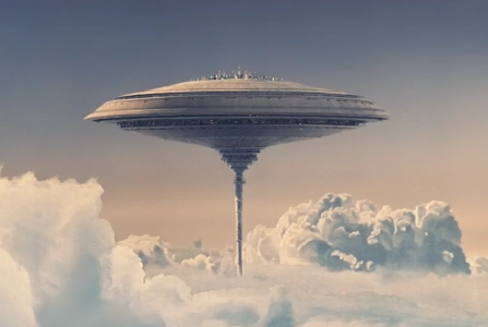 La Cité des Nuages de la planète Bespin dans Star Wars © Ralph Mc Quarrie - Lucasfilm